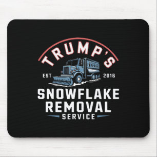 Trumps Snowflake Removal Service Funny Trump 2024  Mouse Mat
