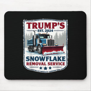Trumps Snowflake Removal Service Funny Trump 2024  Mouse Mat