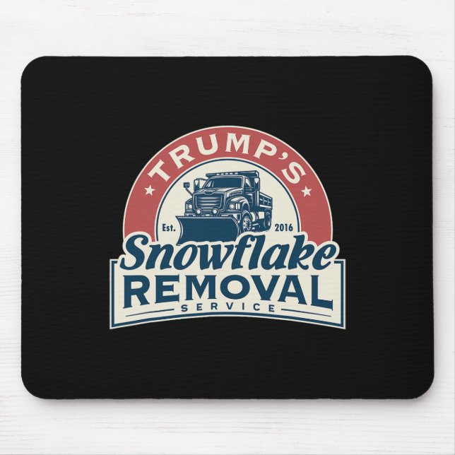 Trump's Snowflake Removal Service Funny Trump 2024 Mouse Mat (Front)