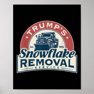 Trumps Snowflake Removal Service Funny Trump 2024  Poster