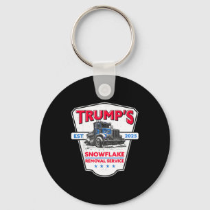 Trump's Snowflake Removal Service Funny Trump 2025 Key Ring
