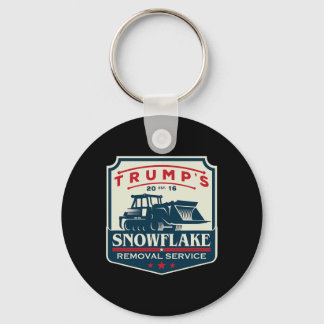 Trump's Snowflake Rmoval Service Funny Donald Trum Key Ring