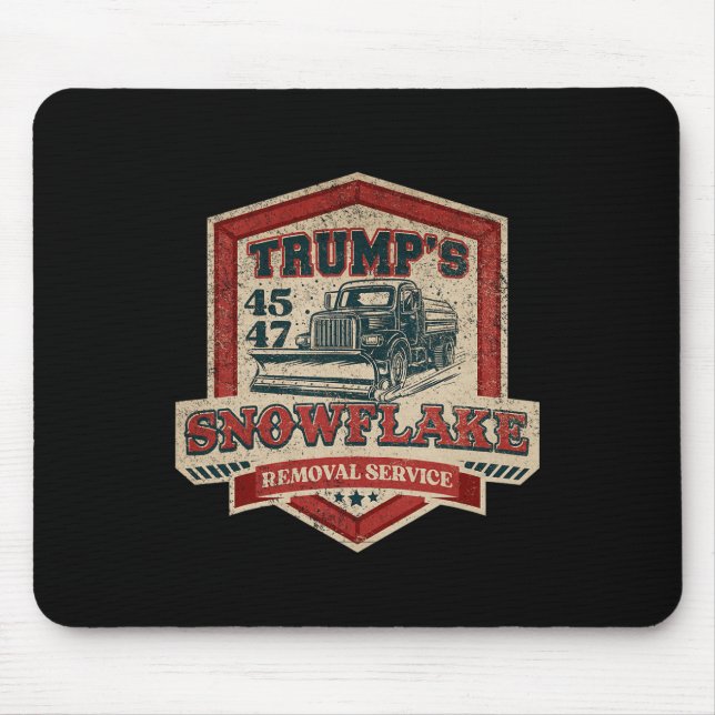 Trump's Snowflake Rmoval Service Funny Trump Chris Mouse Mat (Front)