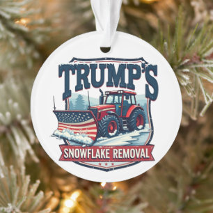 Trump's Snowflake Rmoval Service Inauguration Day Ornament
