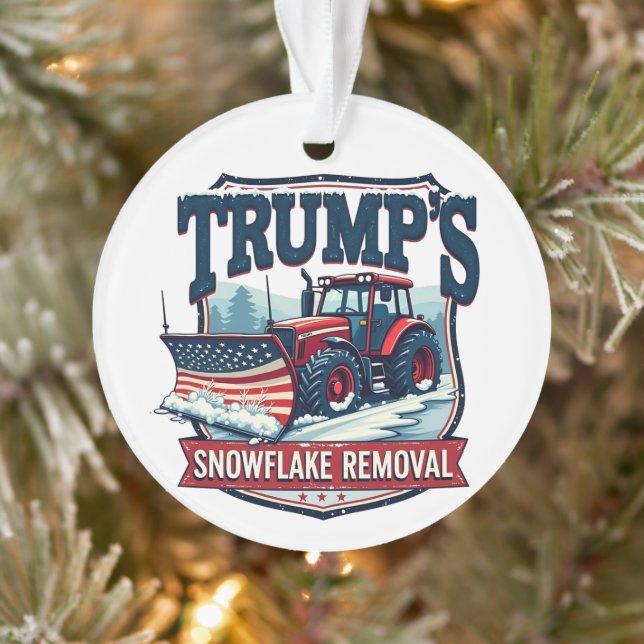 Trump's Snowflake Rmoval Service Inauguration Day  Ornament (Tree)