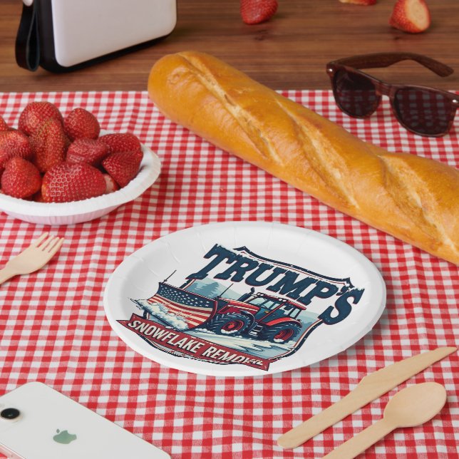 Trump's Snowflake Rmoval Service Inauguration Day  Paper Plate (Picnic)