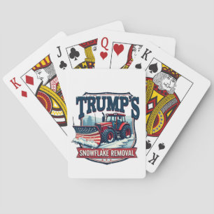 Trump's Snowflake Rmoval Service Inauguration Day  Playing Cards