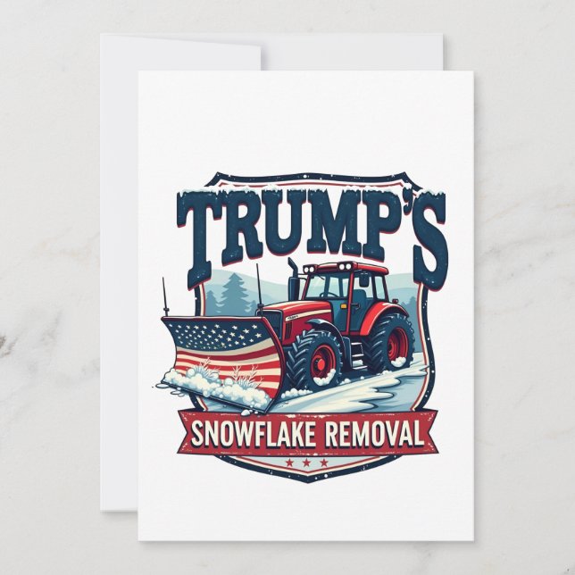 Trump's Snowflake Rmoval Service Inauguration Day  Save The Date (Front)