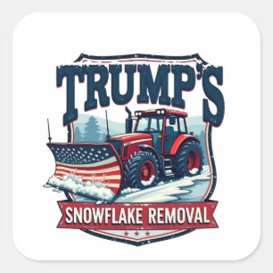 Trump's Snowflake Rmoval Service Inauguration Day Square Sticker