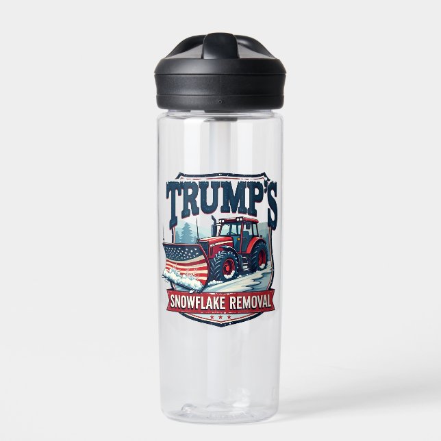 Trump's Snowflake Rmoval Service Inauguration Day Water Bottle (Front)