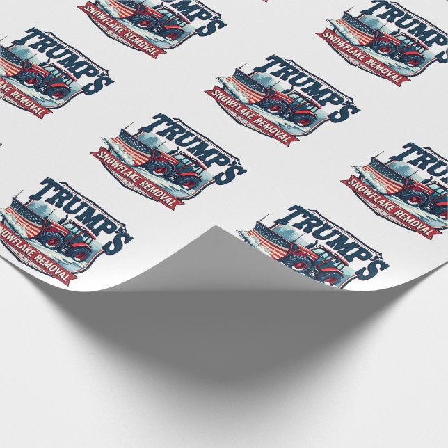 Trump's Snowflake Rmoval Service Inauguration Day  Wrapping Paper (Corner)