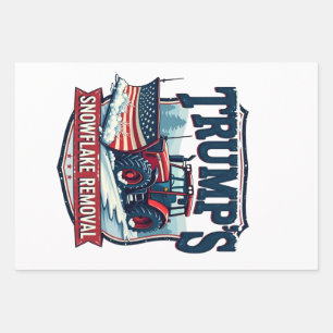 Trump's Snowflake Rmoval Service Inauguration Day  Wrapping Paper Sheet