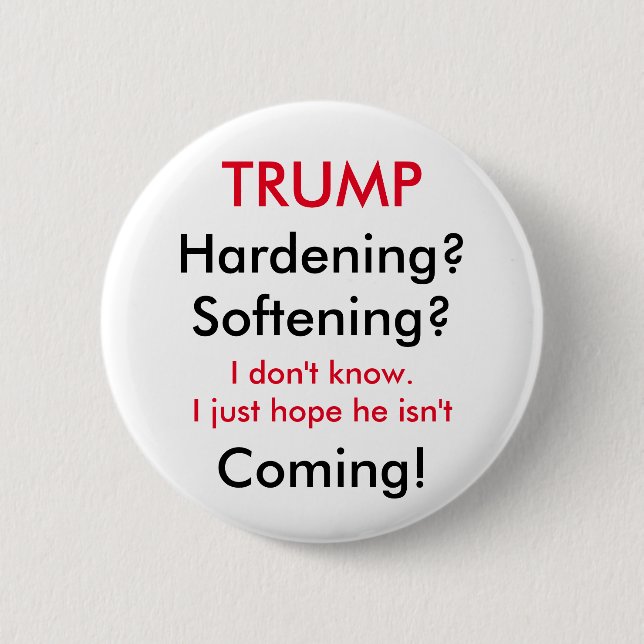 Trump's Stance on Immigration 6 Cm Round Badge (Front)