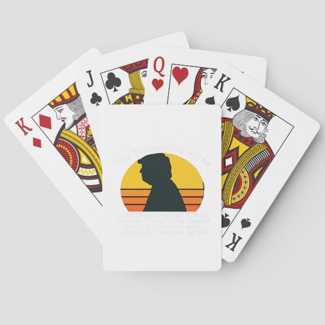 Trumpsgiving Design Playing Cards (Back)