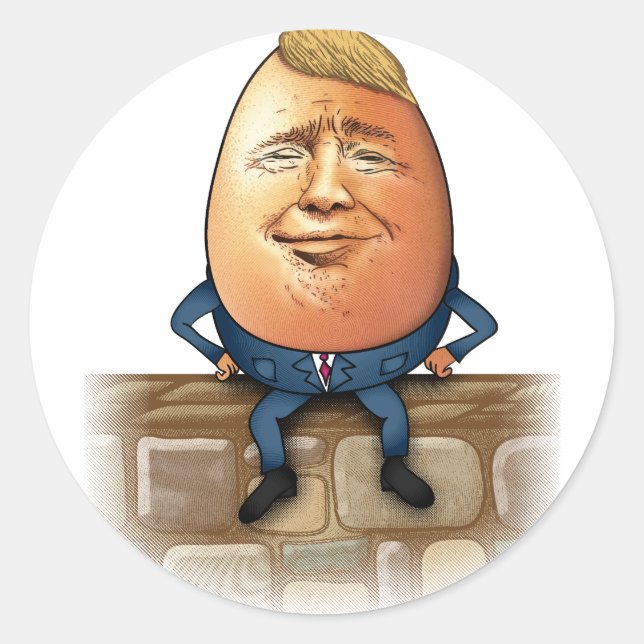 Trumpty Dumpty Classic Round Sticker (Front)