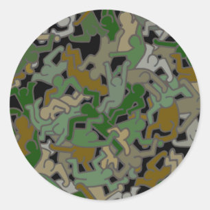 Trumpublicans Chaos Destroy Democracy Classic Round Sticker