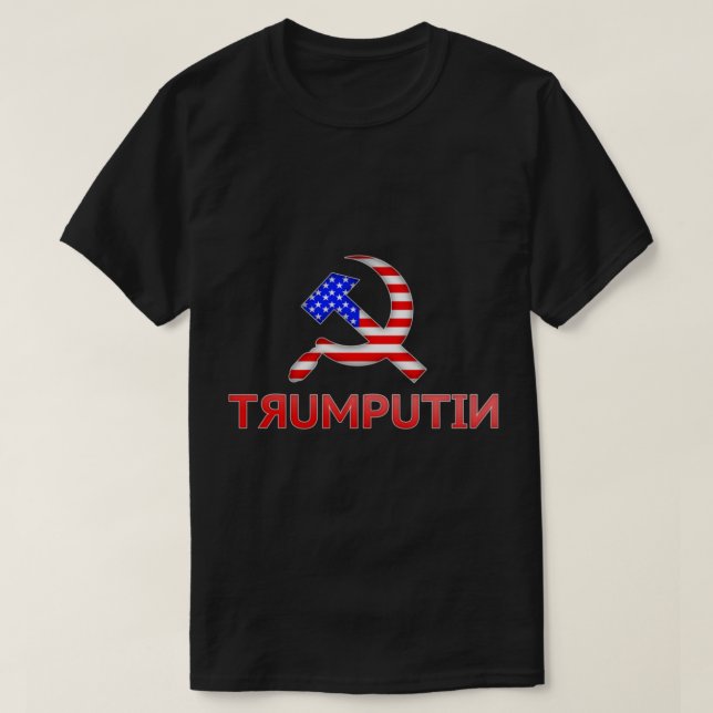 Trumputin Trump and Putin Fitted    T-Shirt (Design Front)