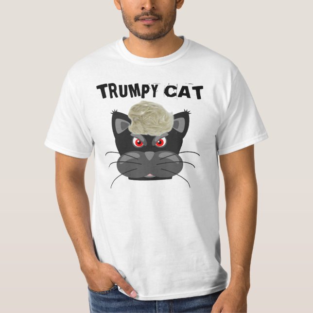 TRUMPY CAT, Funny Donald Trump T-shirts (Front)