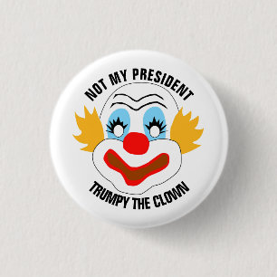 Trumpy The Clown 3 Cm Round Badge