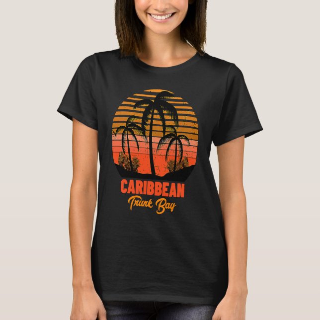Trunk Bay Caribbean Sea Beach Vacation T-Shirt (Front)