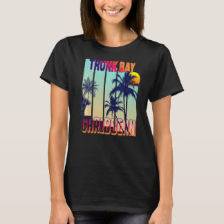 Trunk Bay Retro Vintage Style Palm Tree Premium T-Shirt
