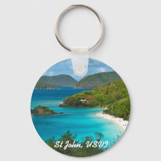Trunk Bay, St John USVI Key Ring