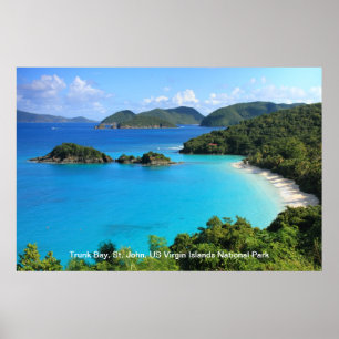 Trunk Bay, St. John, Virgin Islands National Park Poster
