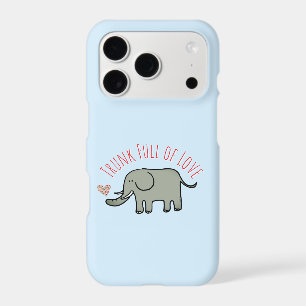 Trunk Full of Love Cute Elephant Doodle