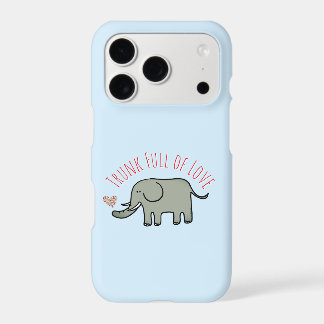 Trunk Full of Love Cute Elephant Doodle
