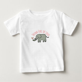 Trunk Full of Love Cute Elephant Doodle Baby T-Shirt