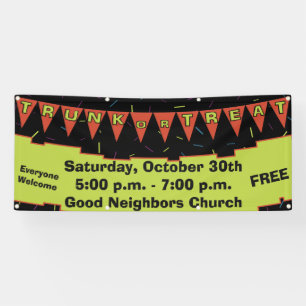 Trunk Or Treat Bunting Banner
