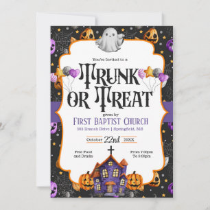 Trunk or Treat Church Invitation