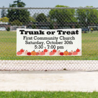 Trunk or Treat Fall Pumpkin Themed Community Event