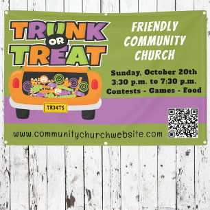 Trunk or Treat Halloween Banner