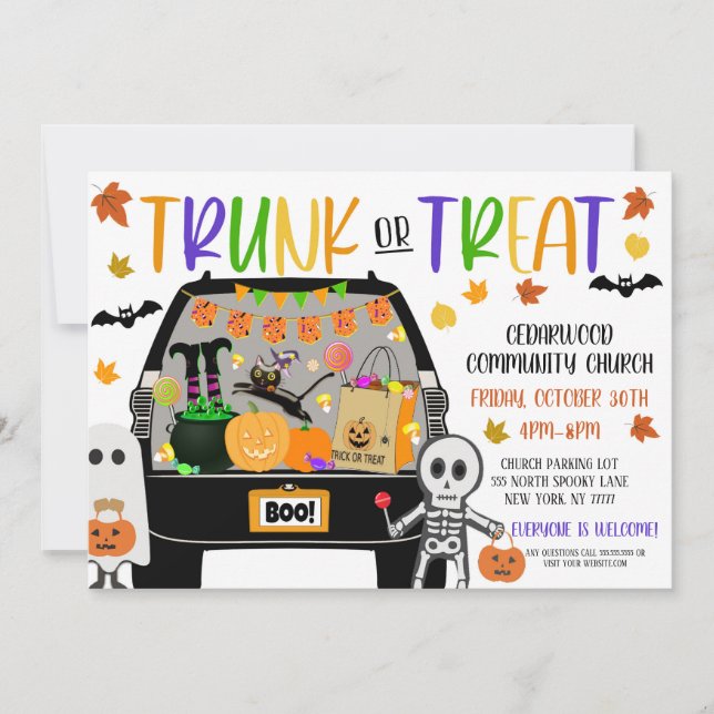 Trunk or Treat Invitation (Front)