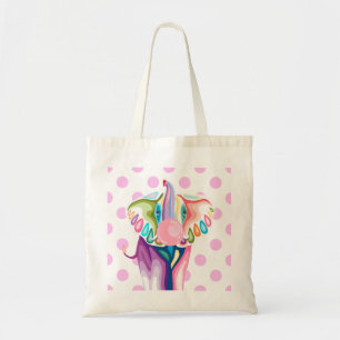 Trunkz and Powder Pink Dotz Tote Bag