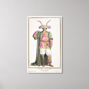 Truro-Audaty, King of Dahomey from 'Receuil des Es Canvas Print