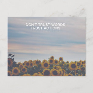 Trust Actions Postcard