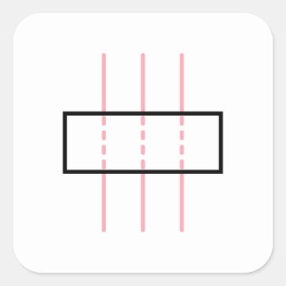 trust and honesty in pink square sticker