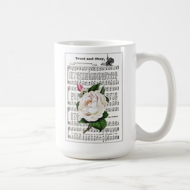 Trust and Obey Classic White Mug (Right)