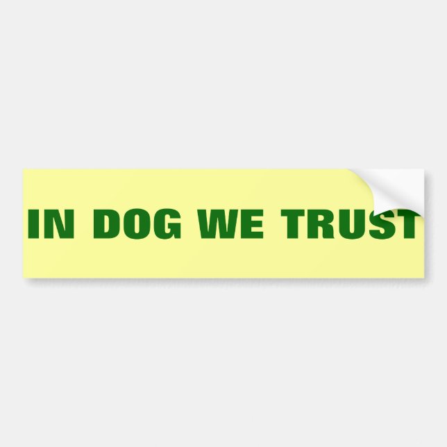 Trust Bumper Sticker (Front)