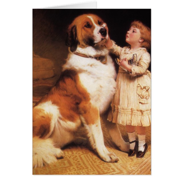 Trust by Charles Burton Barber, Saint Bernard Dog (Front)