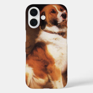 Trust by Charles Burton Barber, Saint Bernard Dog iPhone 16 Case