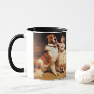Trust by Charles Burton Barber, Saint Bernard Dog Mug