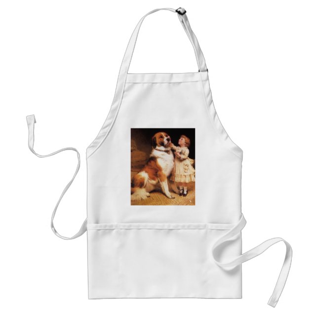Trust by Charles Burton Barber, Saint Bernard Dog Standard Apron (Front)