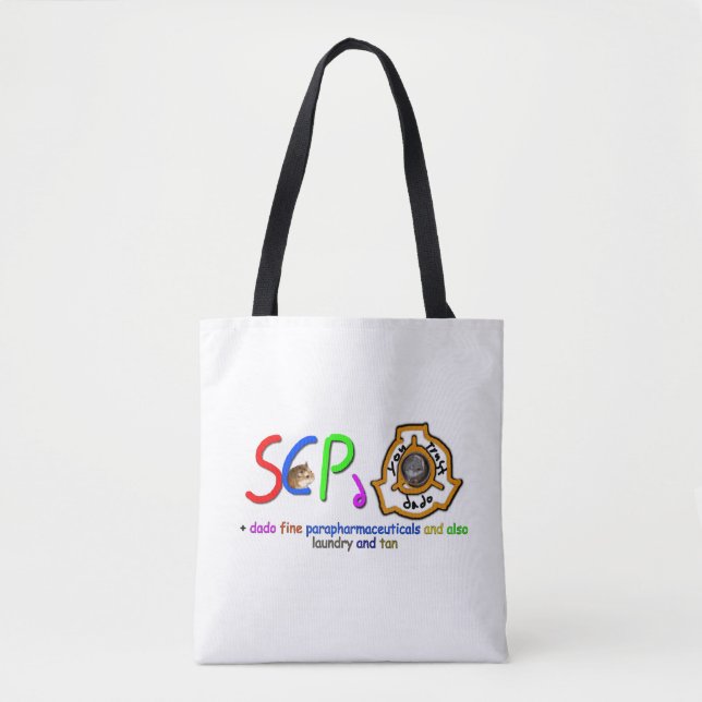 trust dado fine SCP tote bag (Front)