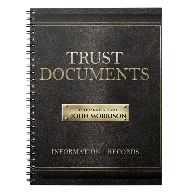 Trust Documents Notebook (Front)