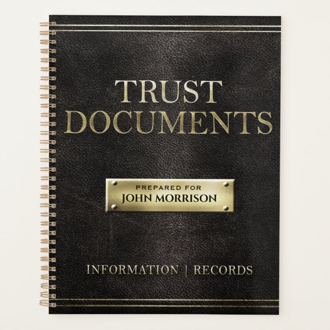 Trust Documents  Planner (Front)