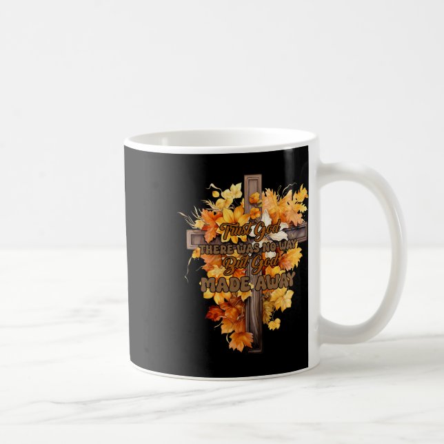 Trust God All Things Are Possible Christian Thanks Coffee Mug (Right)