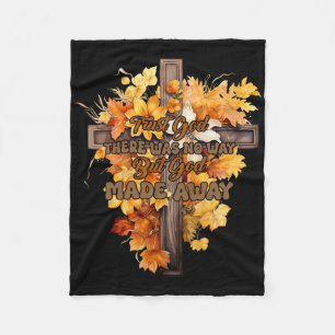 Trust God All Things Are Possible Christian Thanks Fleece Blanket